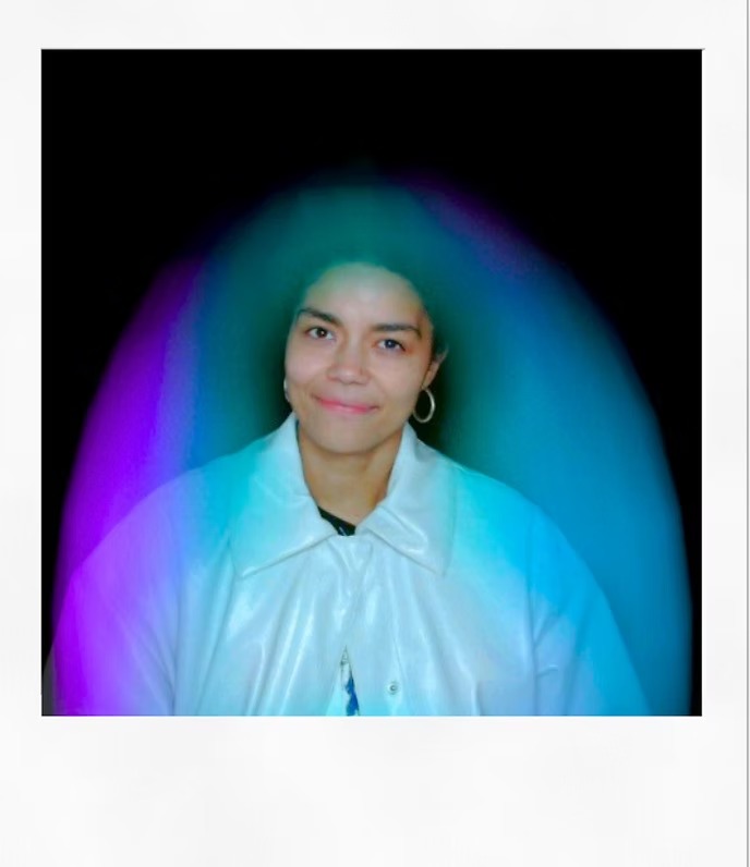 Blue aura portrait 2