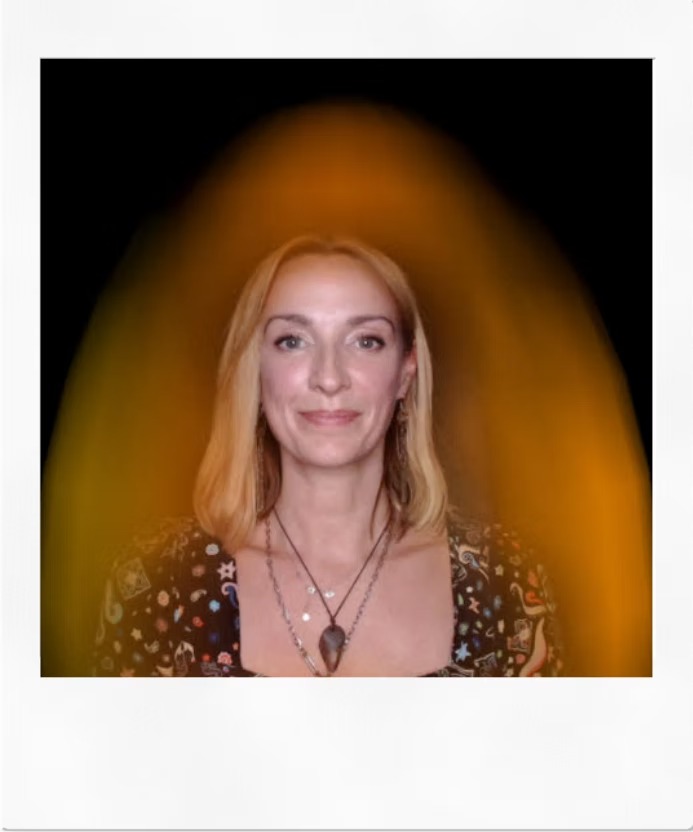 Orange aura portrait 1